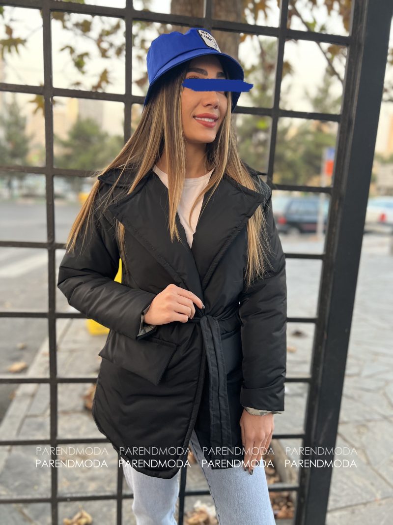 کاپشن کتی رنگ مشکی