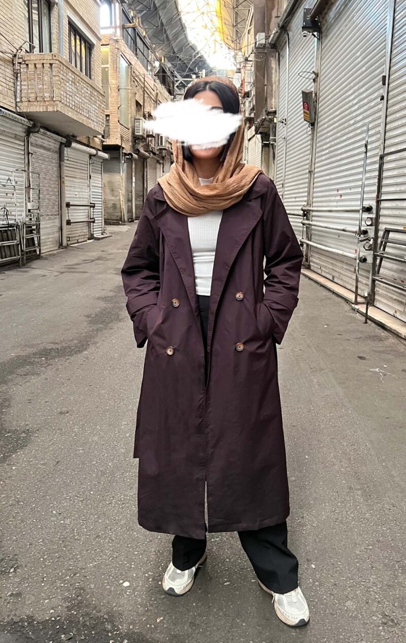 بارانی قهوه ای سوخته