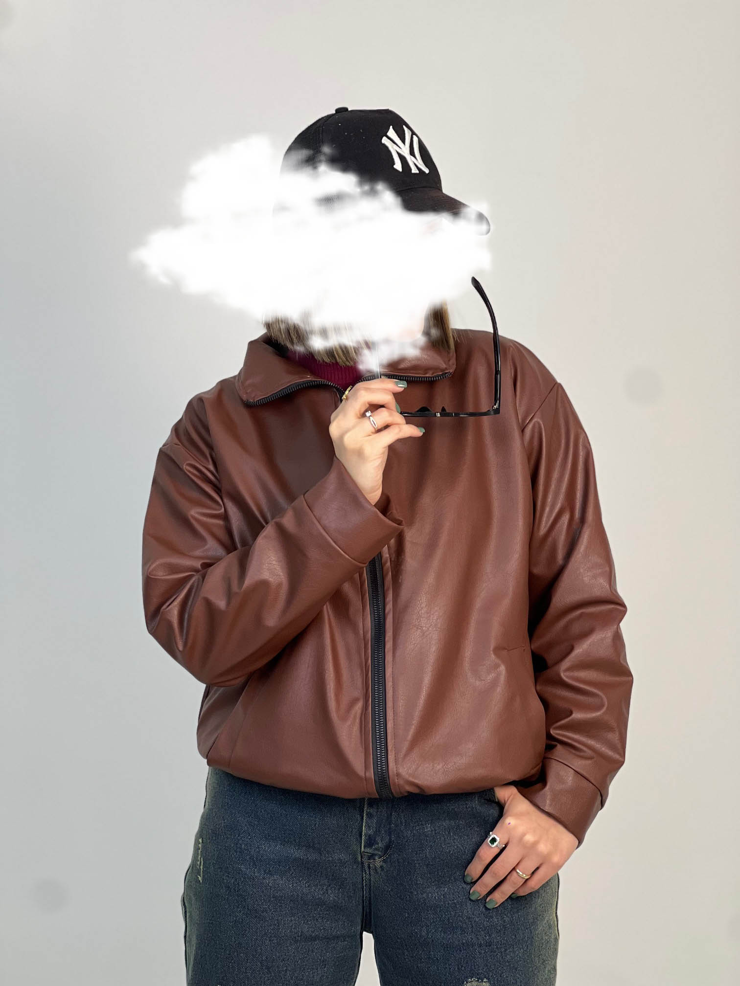 بامبر چرم دخترانه